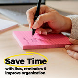 Super Sticky Notes, 3X3 In, 3 Pads, 2X the Sticking Power, Supernova Neons, Bright Colors, Recyclable (3321-SSMIA)