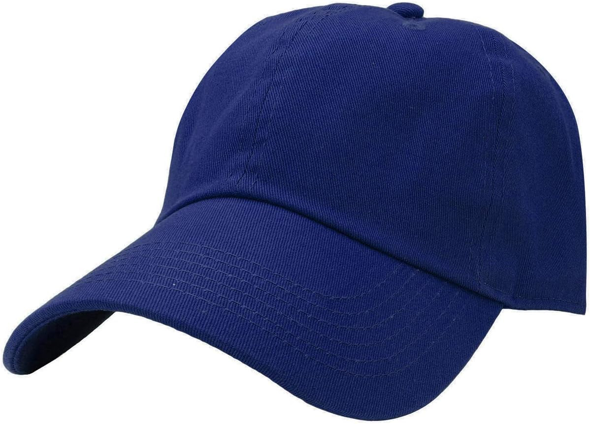Classic Baseball Cap Dad Hat 100% Cotton Soft Adjustable Size