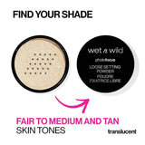Loose Setting Powder Photo Focus Loose Finishing Powder Off-White Translucent