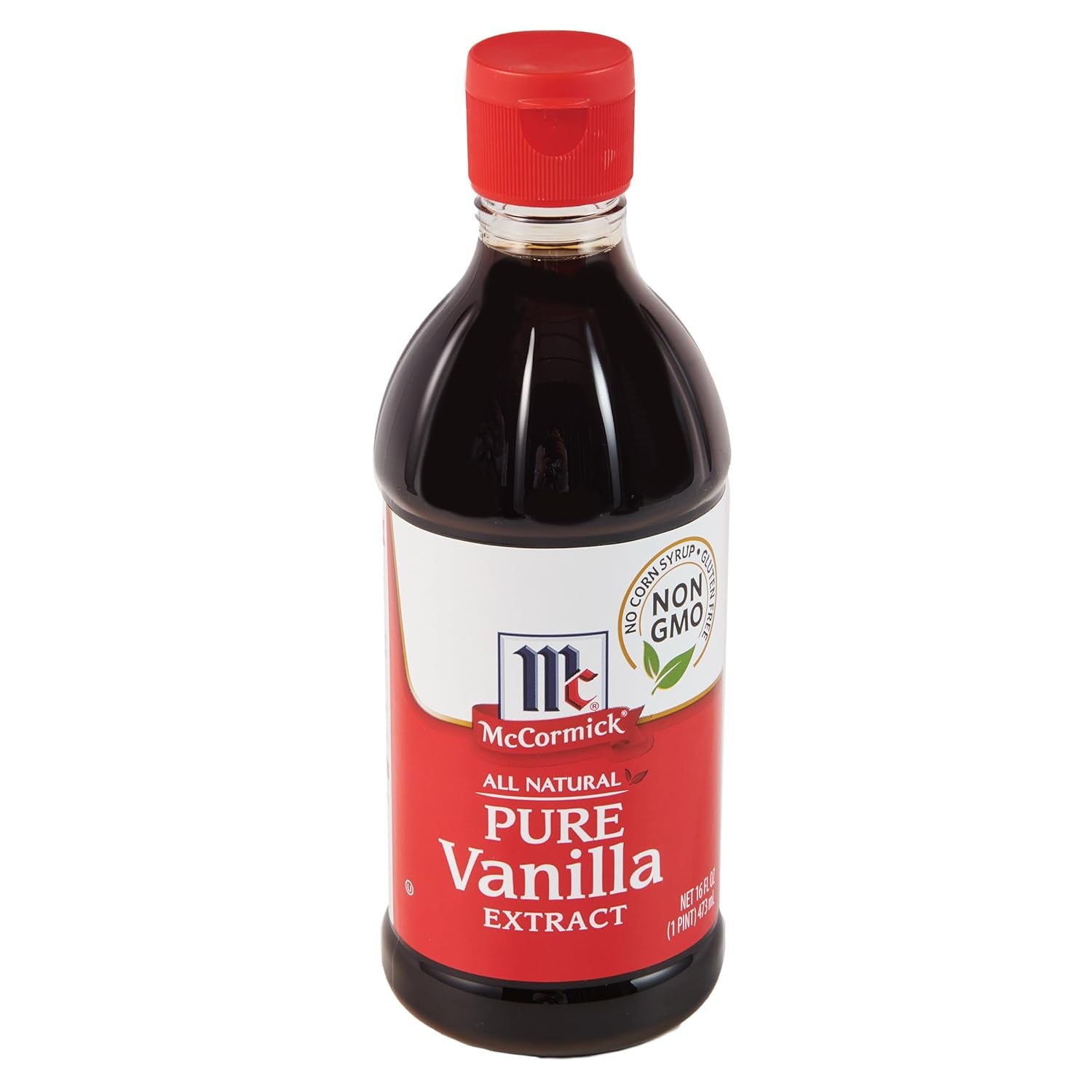 Vanilla Extract, Pure, Gluten Free, Non-Gmo, Made with Madagascar Vanilla Beans, 16 Fl Oz