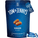 Sugar Free Candy Soft Caramels Individually Wrapped - Sea Salt & Vanilla - Low Net Carb Zero Sugar Candy with Xylitol & Maltitol (Ginger Caramel) Keto Candy 1 Pack