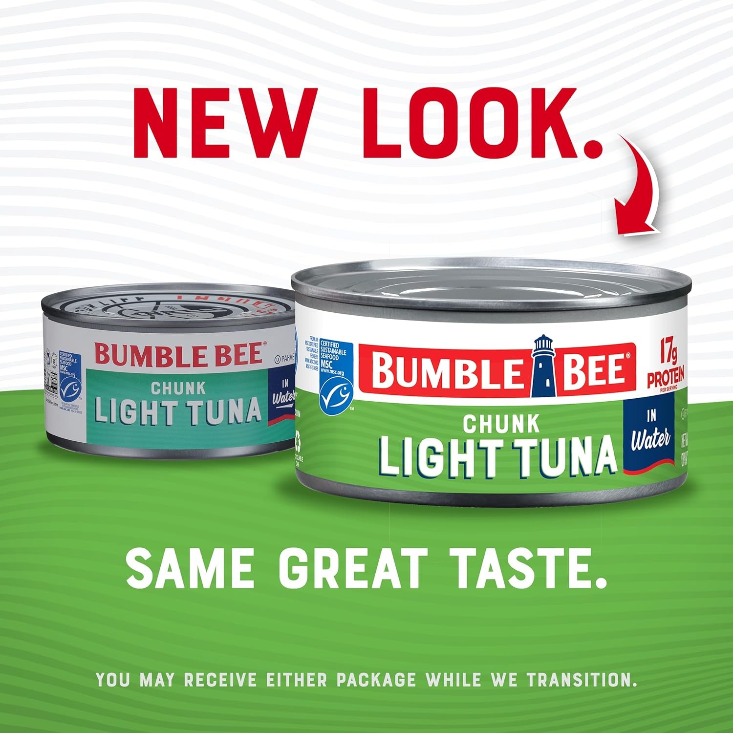 Chunk Light Tuna in Water, 12 Oz Can - Wild Caught Skipjack Tuna - 17G Protein per Serving - MSC Certified Sustainable Seafood, Non-Gmo, Gluten Free, Kosher