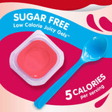 Sugar Free Cherry Flavored Juicy Gels, 4 Count Snack Cups