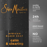 Shea Moisture African Black Soap Calm and Clearing Body Wash, 18 Fl. Oz., 2Pk.