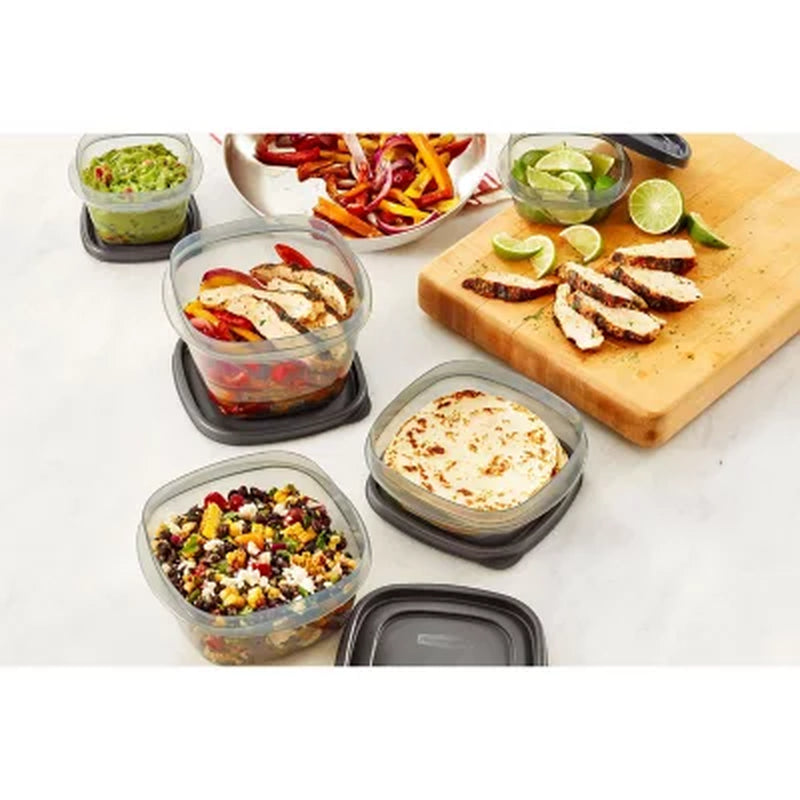 Rubbermaid Easy Find Lids Food Storage Containers with Silvershield Antimicrobial Product Protection, 46-Piece Set