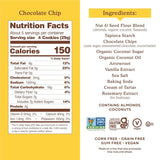 Almond Flour Crunchy Cookies, Chocolate Chip - Gluten Free, Vegan, Healthy Snacks, Made with Organic Coconut Oil, 5.5 Ounce (Pack of 1)