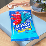 Ropes Blue Raspberry and Cherry Flavored Candy Bag, 6 Oz