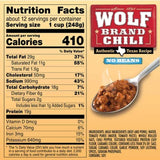 Wolf Brand "No Bean" Chili 106 Oz.