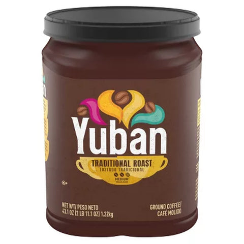 Yuban Traditional Medium Roast Ground Coffee, 43.1 Oz.