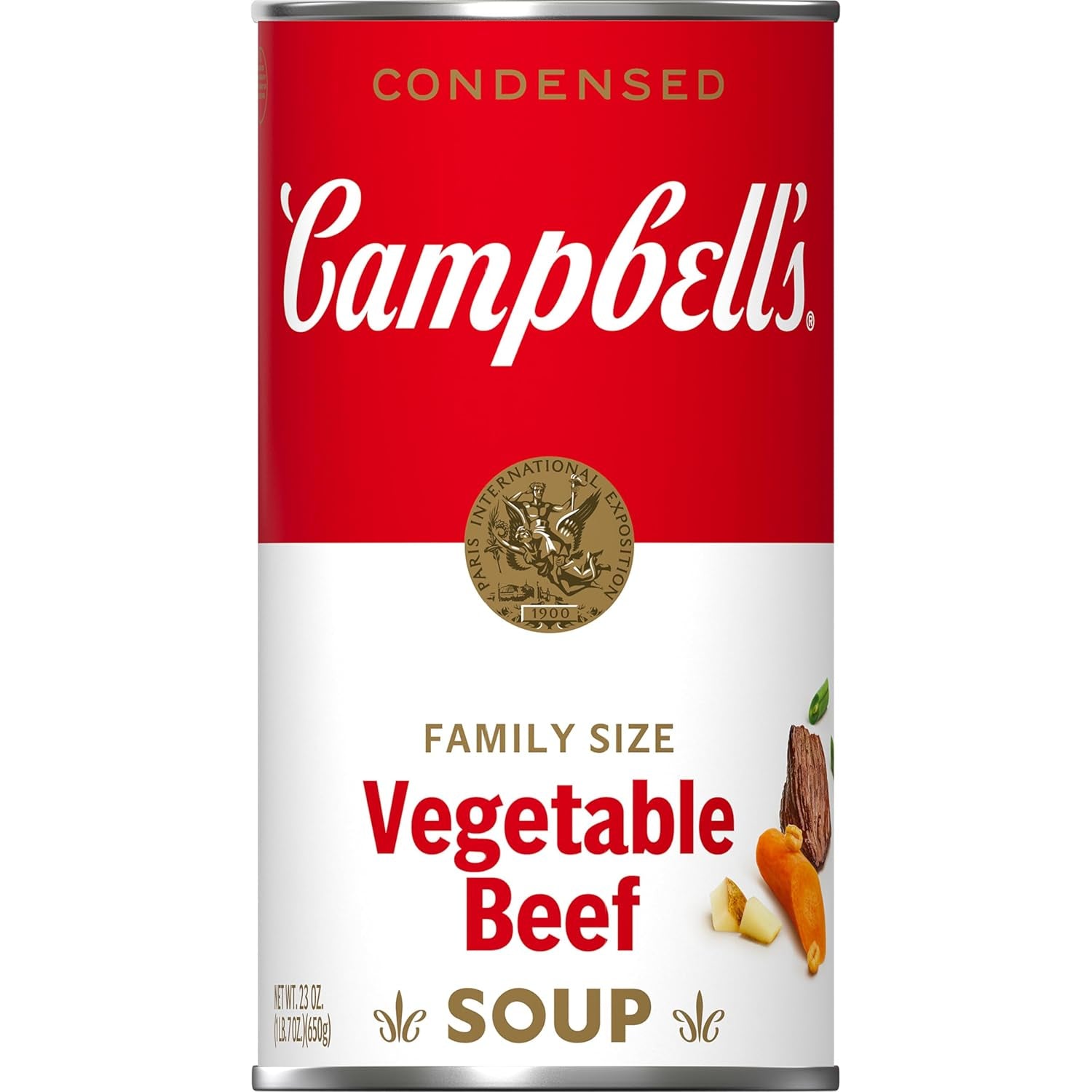 Condensed Family Size Vegetable Beef Soup, 23 Oz. Can