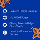 Dentastix Chewy Chunx Large Dog Dental Treats Chicken Flavor, 13.5 Oz. Bag