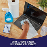 Tear-A-Square Paper Towels, 2 Double Rolls = 4 Regular Rolls, Customizable Sheet Size Paper Towel