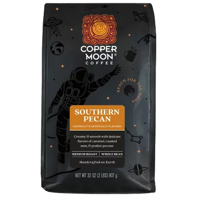 Copper Moon Medium Roast Whole Bean Coffee, Southern Pecan, 32 Oz.
