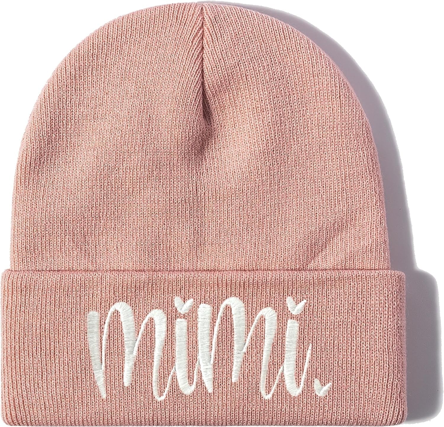 Embroidered Beanie Hat for Women Men