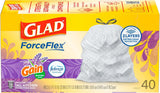Forceflex Tall Kitchen Trash Bags, 13 Gal, Gain Lavender with Febreze, 40 Ct (Pack May Vary)