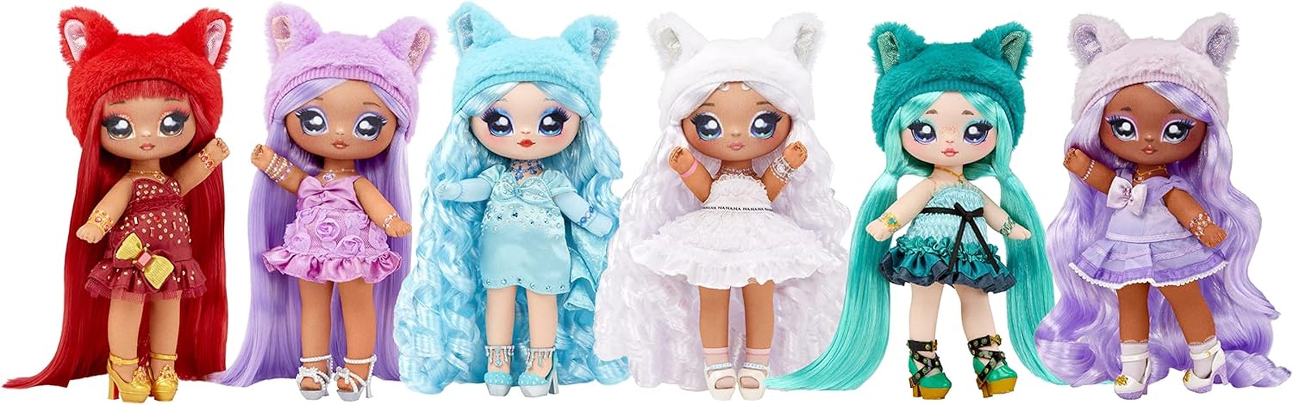 Sweetest Gems™ April Sparkles 7.5" Fashion Doll Diamond Birthstone Inspired with White Hair, Ruffle Satin Dress & Brush, Poseable, Great Toy Gift Girls Boys Ages 5 6 7 8+ Years