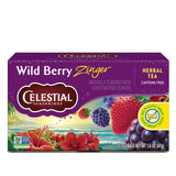 Wild Berry Zinger Herbal Tea, Caffeine Free, 20 Tea Bags Box
