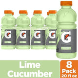 Thirst Quencher, Lime Cucumber, 20 Fl Oz, 8 Pack