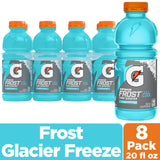 Thrist Quencher, Frost Glacier Freeze Sports Drinks, 20 Fl Oz Bottles, 8 Pack