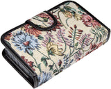 Floral Pill Case Box, 14 Day Pill Holder Pill Container & Medication Organizer, Travel Case - 4 Marked Compartments for Each Day of the Week - Morn, Noon, Eve, Bed