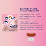 One a Day Women'S Prenatal Advanced Mulitvitamins Softgels & Prenatal Choline Tablets 2 Pk., 90 Ct.