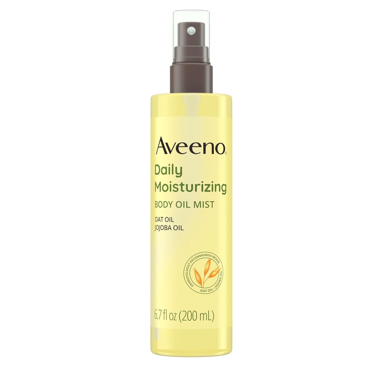 Daily Moisturizing Dry Body Oil Mist with Oat and Jojoba Oil for Dry, Rough Sensitive Skin, Nourishing & Hypoallergenic Body Spray, Paraben-, Silicone- & Phthalate-Free, 6.7 Fl. Oz