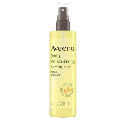 Daily Moisturizing Dry Body Oil Mist with Oat and Jojoba Oil for Dry, Rough Sensitive Skin, Nourishing & Hypoallergenic Body Spray, Paraben-, Silicone- & Phthalate-Free, 6.7 Fl. Oz