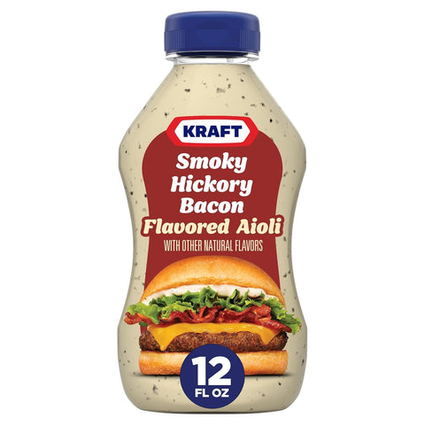 Kraft Smoky Hickory Bacon Flavored Aioli, 12 Oz Bottle