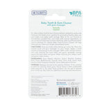Baby Toothpaste Naturally Inspired with Citroganix and Silicone Finger Gum Massager, Vanilla Milk Flavor