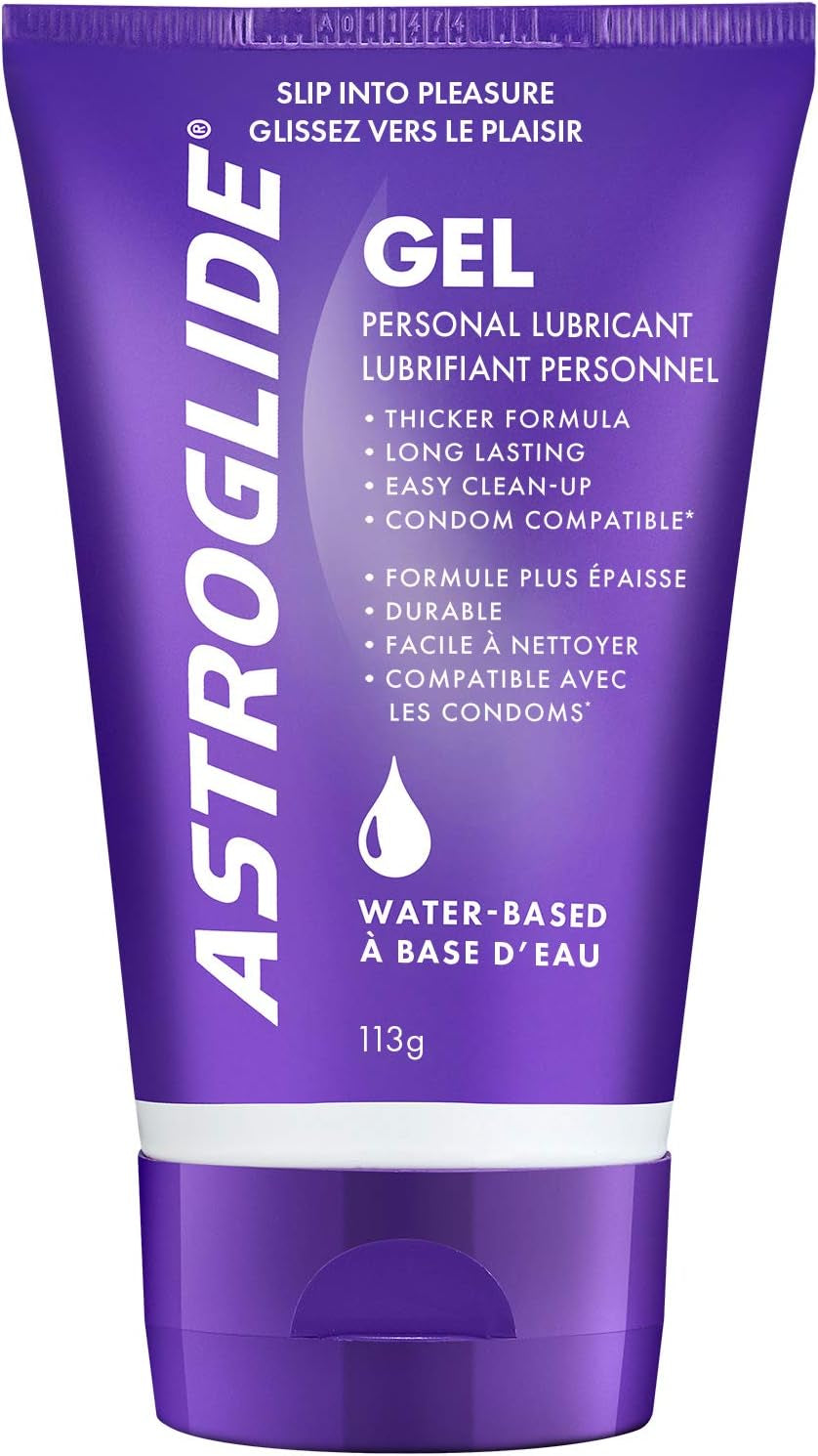 Water Based Lube (4Oz), Ultra Gentle Gel Personal Lubricant for Vaginal and Anal Sex, Stays Put with No Drip, Sex Lube, Long-Lasting for Men, Women and Couples, Safe for Toys