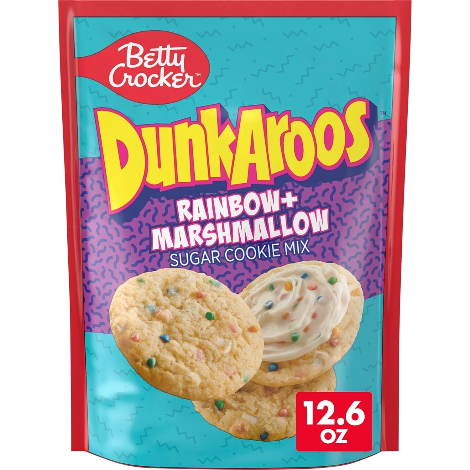 Dunkaroos Sugar Cookie Mix, Rainbow + Marshmallow, 12.6 Oz