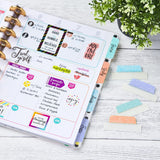 Margin Ultra Tabs, 2.5" X 1", Pastel Sparkle Shimmer Designs, 16 Repositionable Page Tabs (74150)