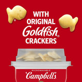 Double Noodle Soup with Original Goldfish Crackers, 7.35 Oz Microwavable Bowl