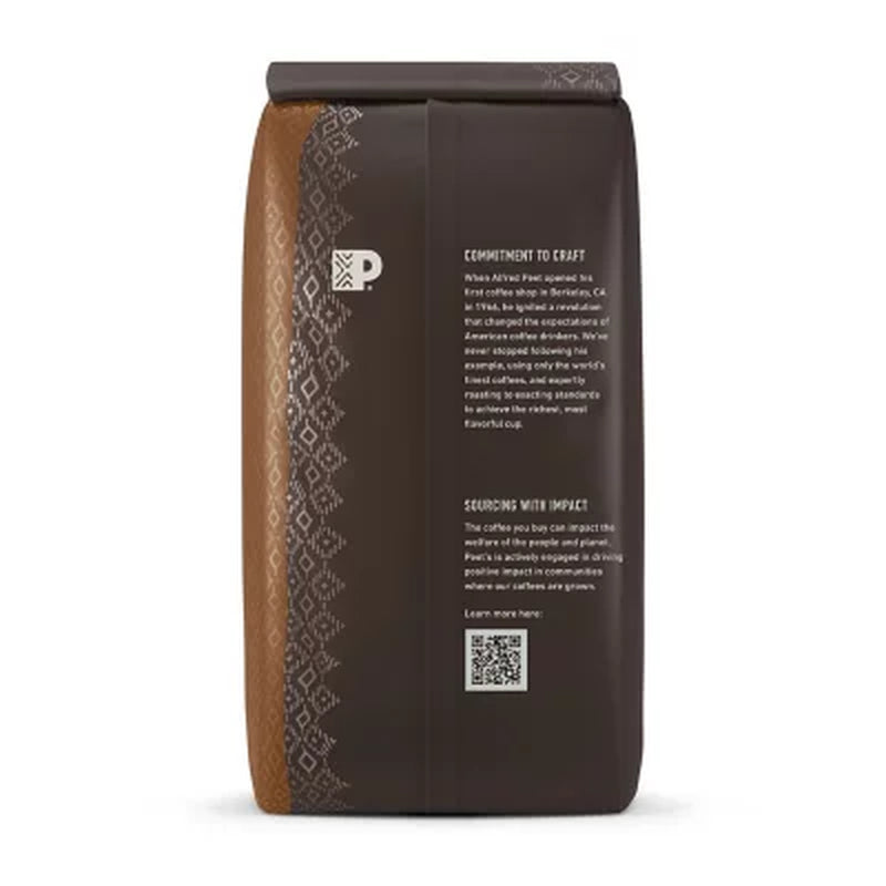 Peet'S Coffee Ground Dark Roast, House Blend 32 Oz.