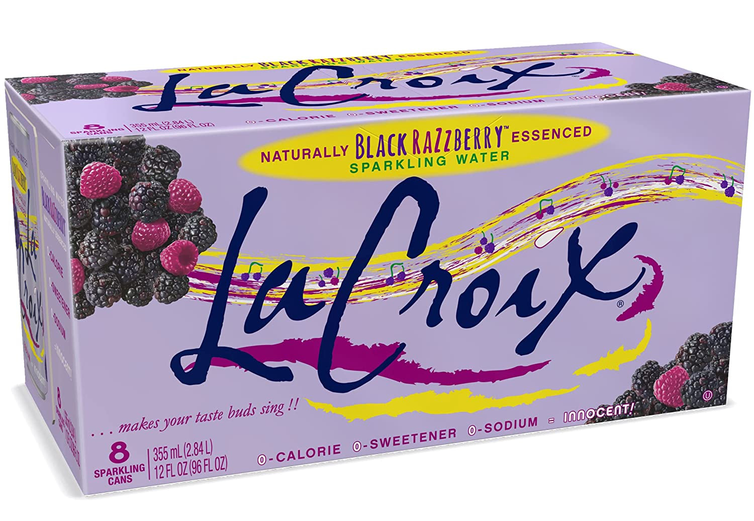 Lacroix Sparkling Water, Black Razzberry, 12 Fl Oz (Pack of 8)