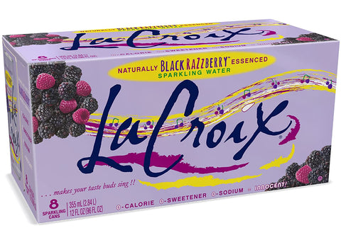 Lacroix Sparkling Water, Black Razzberry, 12 Fl Oz (Pack of 8)