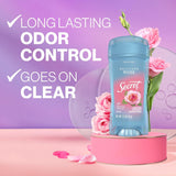 Fresh Antiperspirant Deodorant for Women, 72Hr Breathable Sweat & Odor Protection, Instant Freshness & Gentle, PH Balancing Minerals, Clear Gel, Delicate Rose Scent, 2.6 Oz
