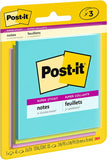 Super Sticky Notes, 3X3 In, 3 Pads, 2X the Sticking Power, Supernova Neons, Bright Colors, Recyclable (3321-SSMIA)