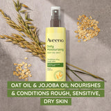 Daily Moisturizing Dry Body Oil Mist with Oat and Jojoba Oil for Dry, Rough Sensitive Skin, Nourishing & Hypoallergenic Body Spray, Paraben-, Silicone- & Phthalate-Free, 6.7 Fl. Oz