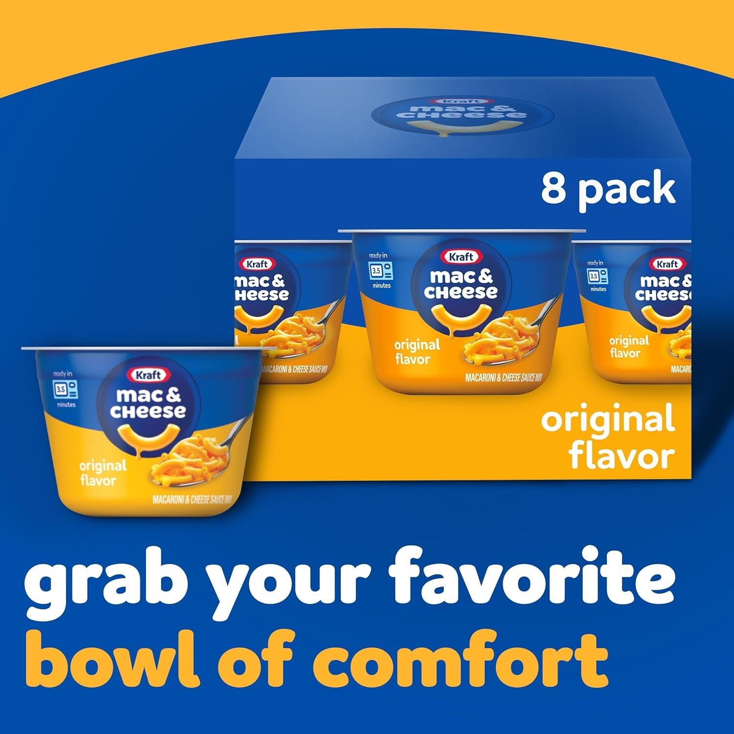 Kraft Original Mac & Cheese, 8 Ct Box, 2.05 Oz Cups