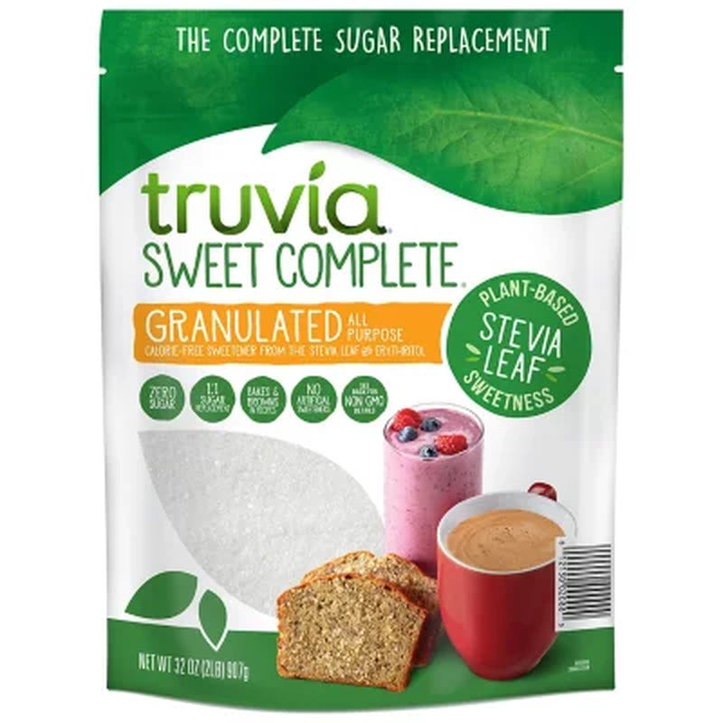 Truvia Sweet Complete Plant Based Granulated Sweetener, 32 Oz.