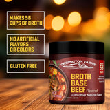Beef Flavored Broth Base, Granulated Beef Flavored Bouillon, Versatile Usage, Season-To-Taste, Easy-To-Store, 12 Oz Jar (Pack of 1)