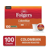 Folgers Medium Roast K-Cup Coffee Pods, 100% Colombian, 100 Ct.