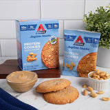 Peanut Butter Protein Cookie, Protein Dessert, Rich in Fiber, 3G Net Carb, 1G Sugar, Keto Friendly, 4 Count