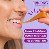 Sugar Free Candy Soft Caramels Individually Wrapped - Sea Salt & Vanilla - Low Net Carb Zero Sugar Candy with Xylitol & Maltitol (Ginger Caramel) Keto Candy 1 Pack