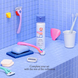 5-Blade Women’S Razor Travel Case - Take Your Razor To-Go - Magnetic Top - Easy Storage - Portable & Convenient - Cool Blue
