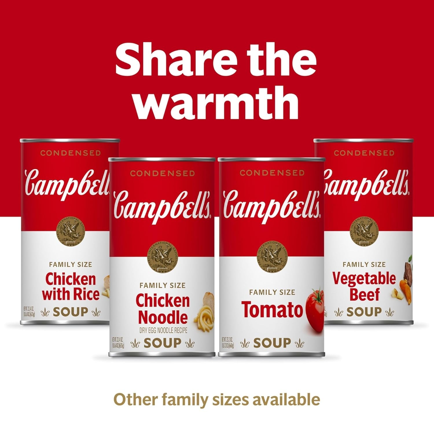 Condensed Family Size Vegetable Beef Soup, 23 Oz. Can