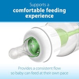 Dr. Brown’S Natural Flow Level 1 Narrow Baby Bottle Silicone Nipple, Slow Flow, 0M+, 100% Silicone Bottle Nipple, 6 Count (Pack of 1)