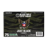 Black Rifle Coffee Company Just Black, Medium Roast K-Cup Coffee Pods, 75 Ct.