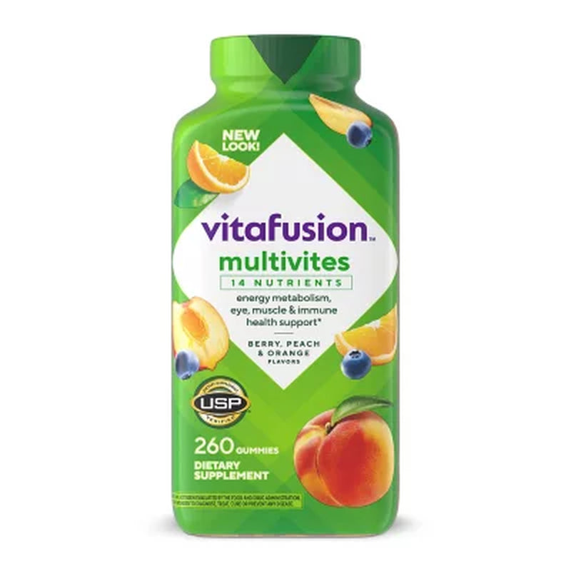 Vitafusion Multivites Daily Multivitamin for Men and Women Gummy Vitamins, 260 Ct.